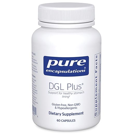 Pure Encapsulations DGL Plus | Deglycyrrhizinated Licorice Supplement to Support Gastrointestinal Health* | 60 Capsules