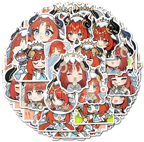 Vista 29 de Adhesivos para Notebook, Teléfono, Decoración Versión Raiden Shogun 84 Piezas