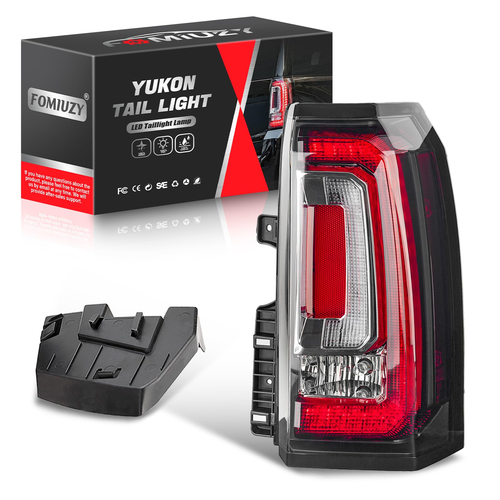 Tail Lights Fit GMC Yukon Yukon XL Denali 2015 2016 2017 2018 2019 2020 Rear Right Passenger Side LED Brake Taillight Assembly Back Up Lamp Lens Cover Replaces 84536243 GM2801268 23380460