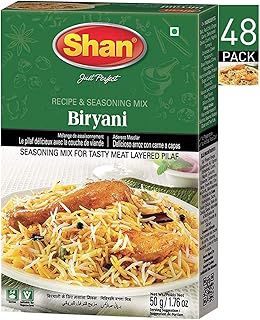 12 Easy Indian Vegetarian Dinner Recipes 20 Shan Biryani Masala, 48 x 50 g
