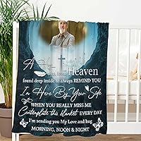 Vista 6 de MyPupSocks Manta Conmemorativa Personalizada con Foto, Manta de Simpatía Personalizada, Regalo Conmemorativo Personalizado para Pérdida de un Ser