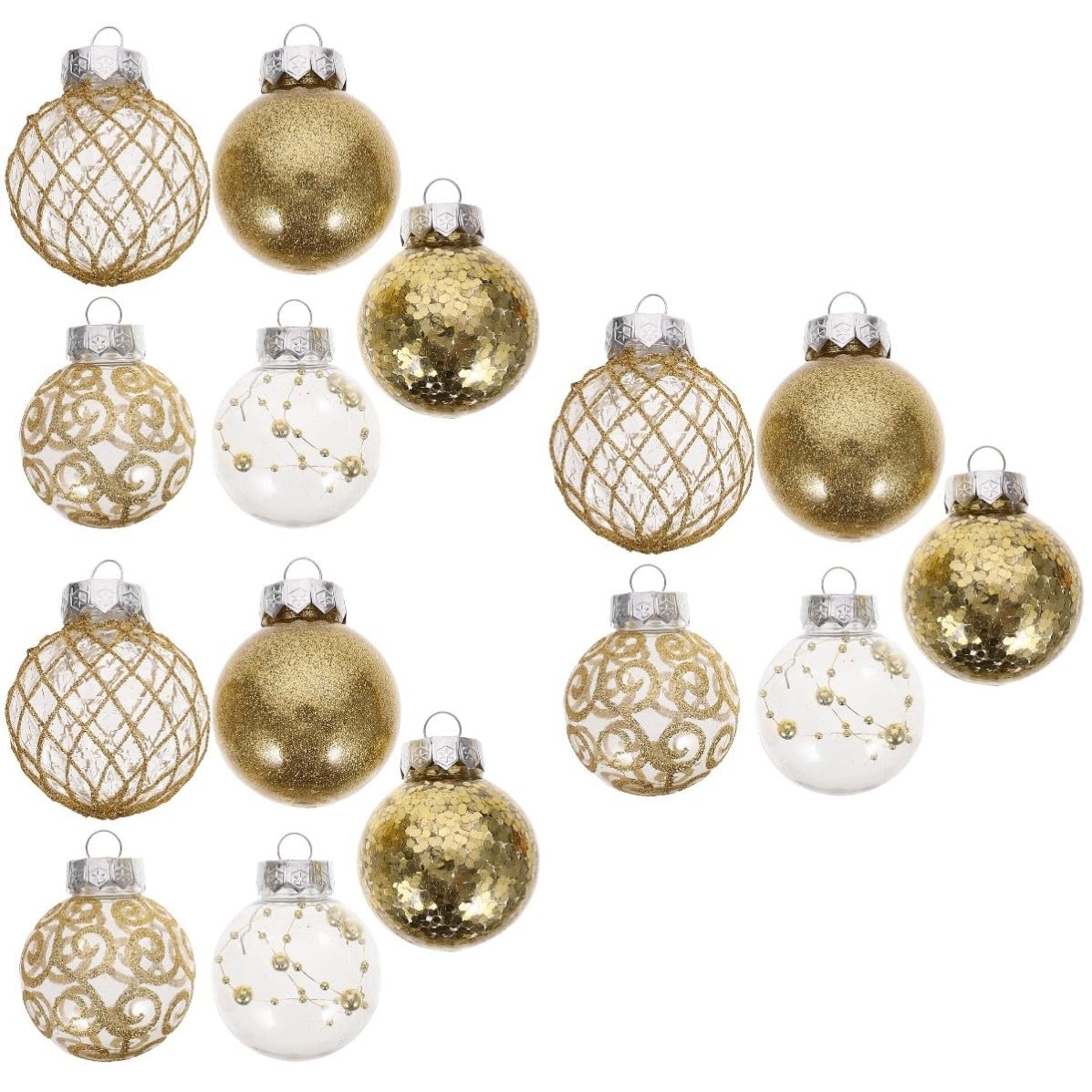 Toyvian 90 Pièces Boules de Noël Suspendues pour Sapin, Décoration