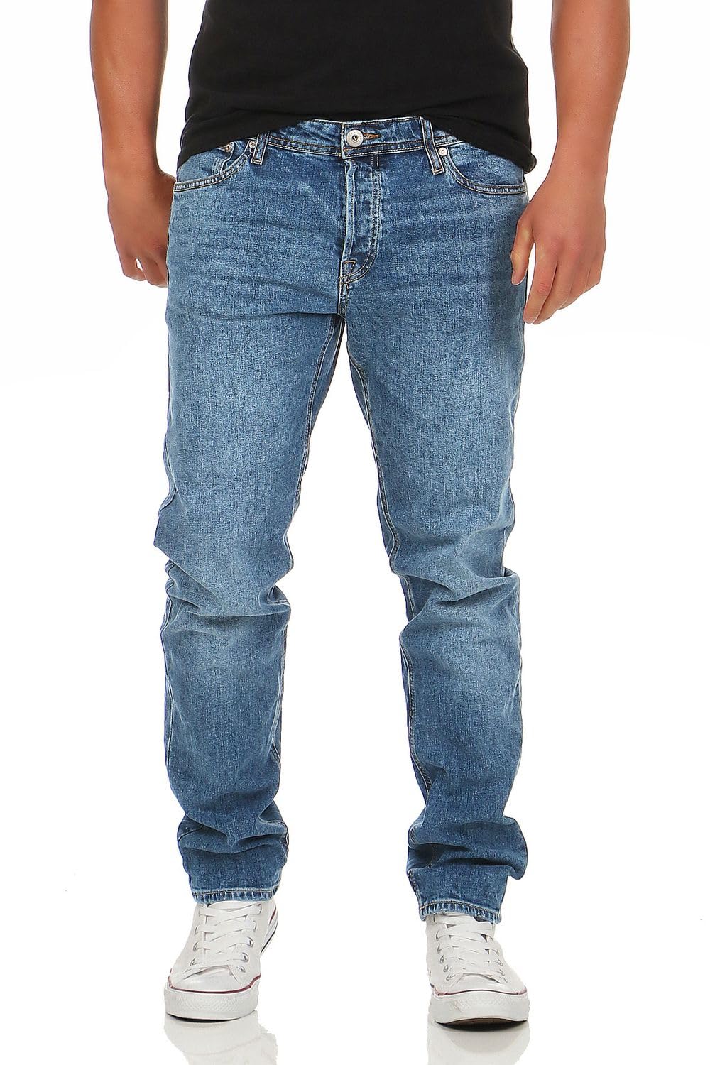 JACK & JONES Male Tapered Fit Jeans JJIMIKE JJORIGINAL at 236 Tapered Fit Jeans