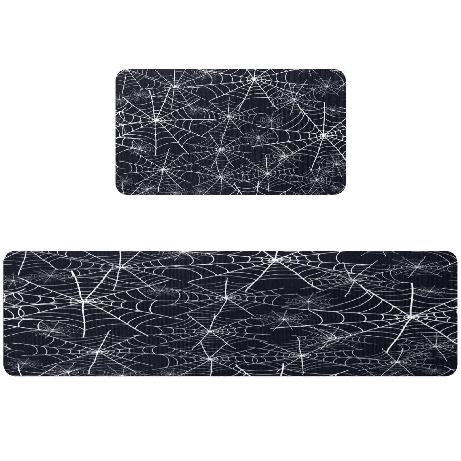 Alfombra absorbente para cocina blanca lavable y antideslizante