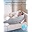 Momcozy J-Shaped Pregnancy Pillow for Sleeping with Cooling Cover - Maternity Body Pillow for Pregnant Women, Side Sleeper Support for Belly, Hip & Leg, Deep Grey
