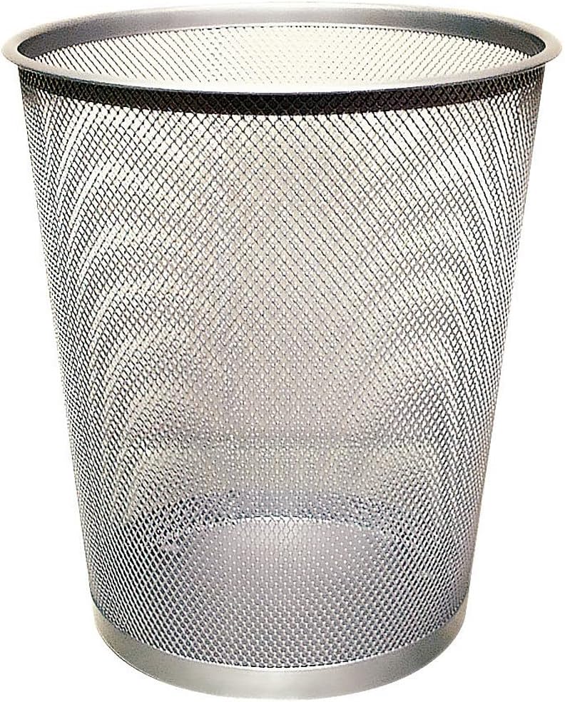 Q-Connect Waste Basket Mesh 18 Litre Silver KF00849