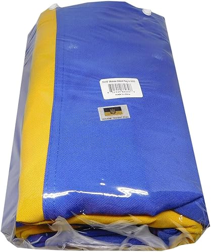 Miniatura 7 de Premium 6x10 Embroidered Sewn Ukraine Ukrainian Large 6'x10' 600D Nylon Flag