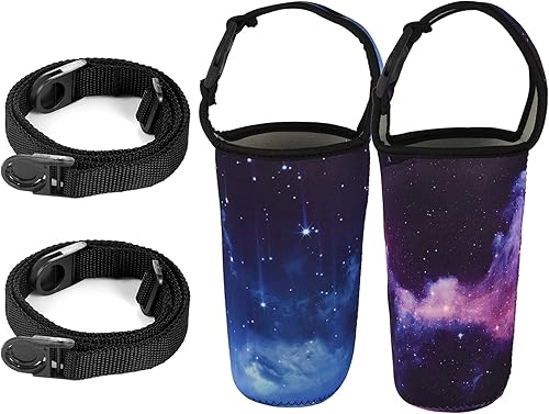 Parolboha Paquete de 2 portabotellas de agua, bolsa para botellas, funda para botella de agua de 30 onzas, con asa y correa de hombro ajustable, disponible en Yaxa Colombia