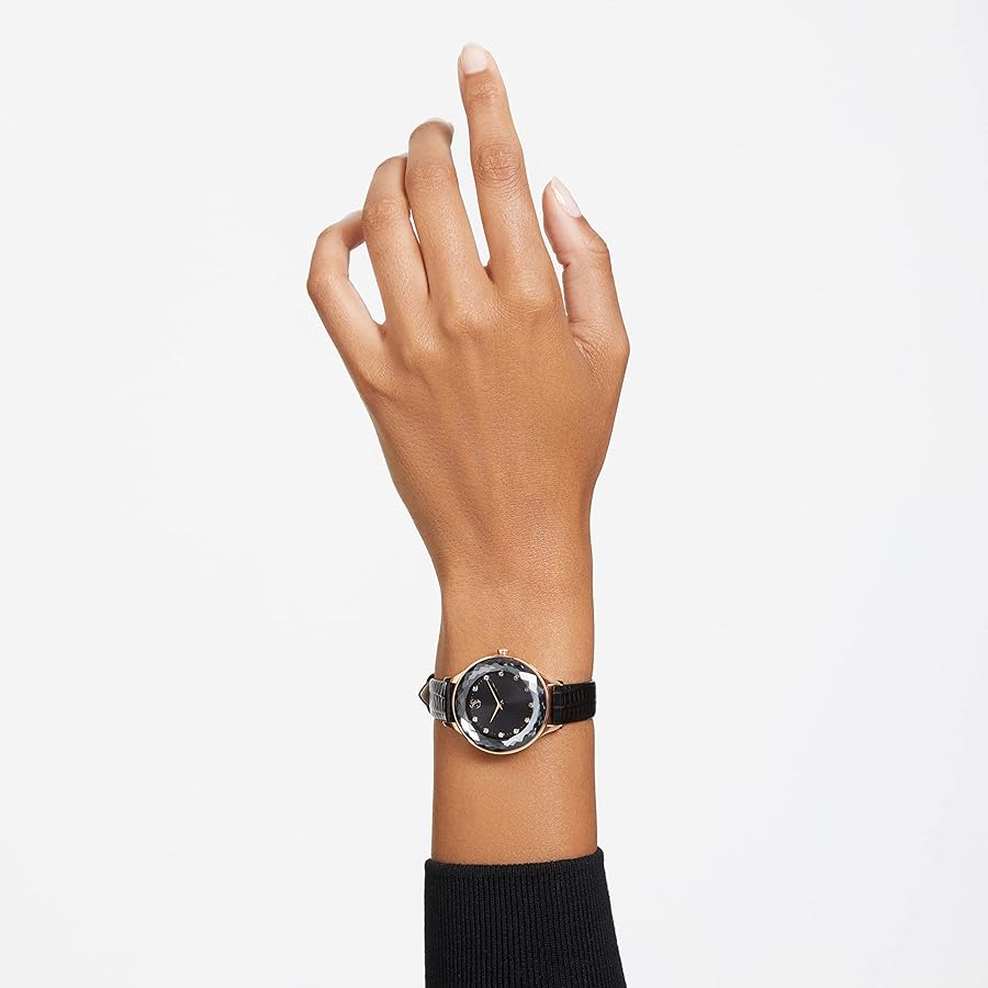 Amazon | スワロフスキー Octea Nova 腕時計 スイス製, ブラック