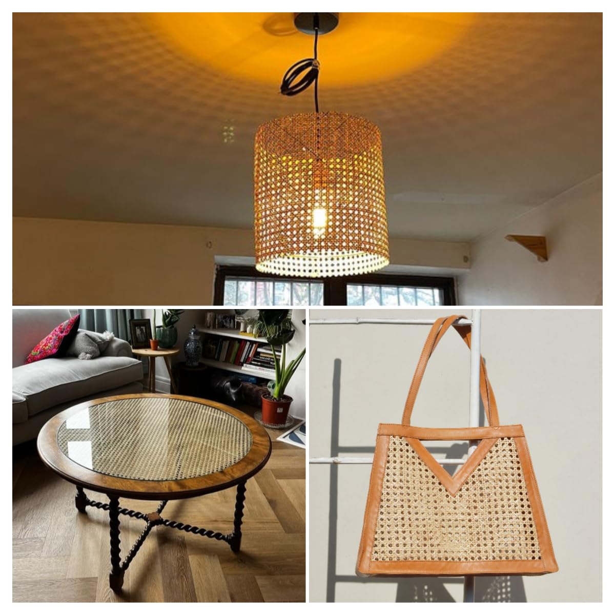 Naturalna rattanowa rolka 40 x 300 cm (16 cali x 9,9 stóp) arkusz rattanowy na futrzane krzesło kije wiklinowe artykuły dekoracyjne do szafki i sufitu DIY rzemiosło