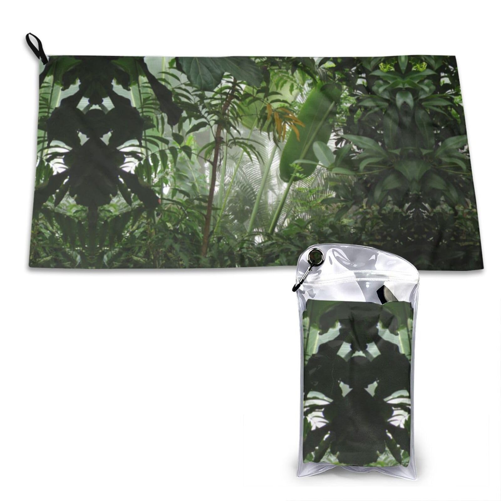 WXWJSHMGC Tropical Rainforest Print Cooling Towel, Gym Towel,Cooling Towels For Neck, Soft Breathable Travel Cool Towel,Sports Towels For Gym,Camping