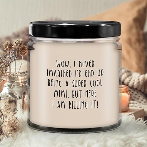 Miniatura 7 de LaPomme Nama Candle, Great Grandparent Gifts New Grandma Gift Vanilla Scented Candles 9Oz