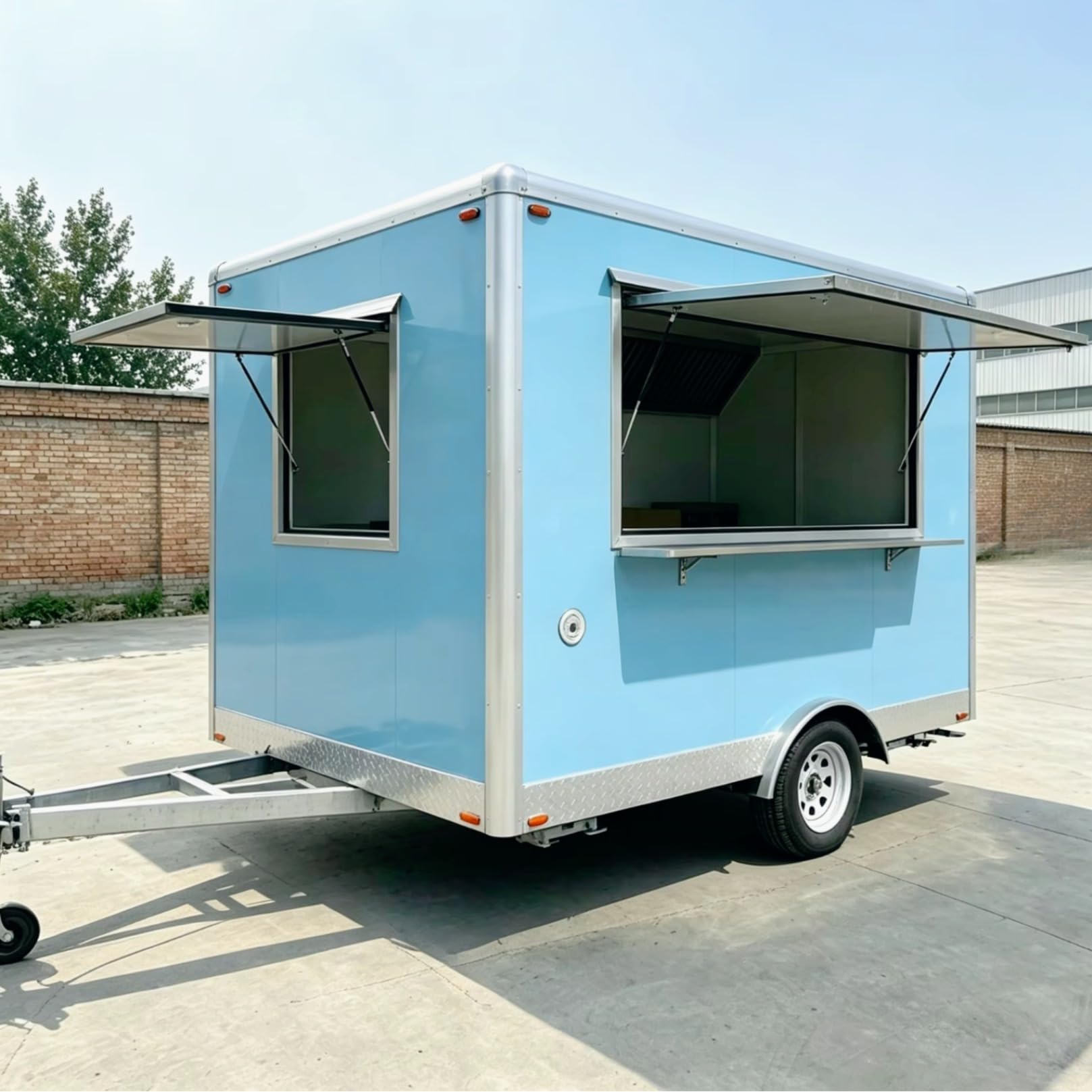 Camion rimorchiabile mobile della concessione della cucina del forno del