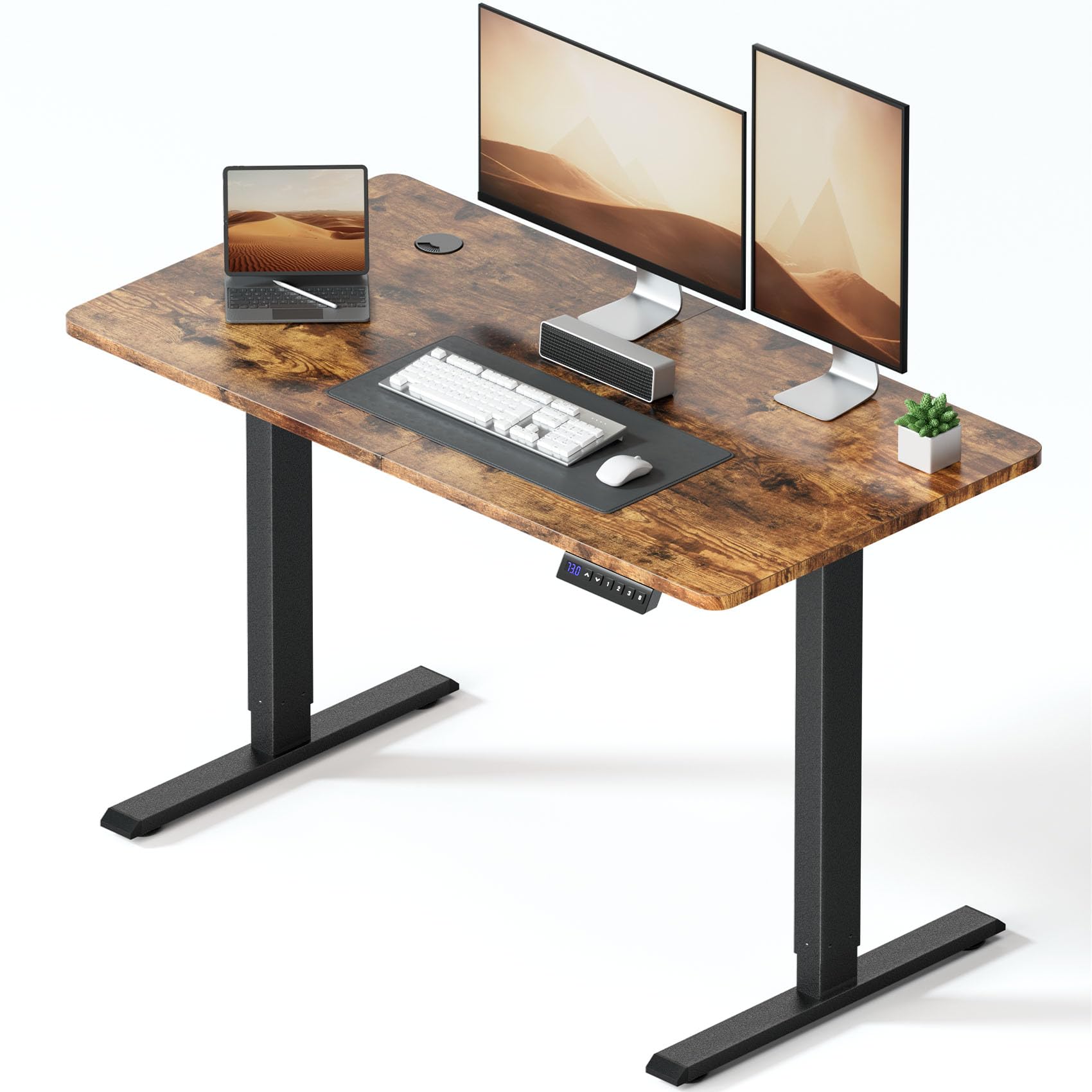 HLONONE Höhenverstellbarer Schreibtisch 120x60 Cm  Produktbild-Vorschau 6