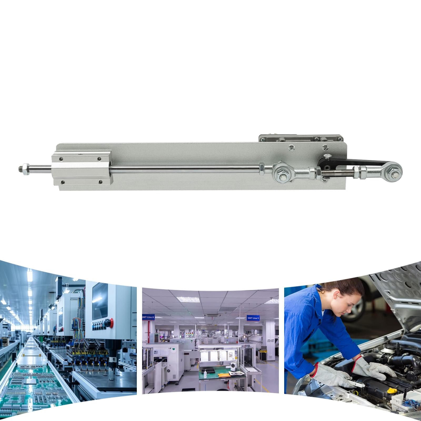 JooWing Reciprocating Cycle Linear Motor, Adjustable Stroke Linear Actuator, DC 24V Telescopic Linear Actuator be Used in Places That Require reciprocating Telescopic Motion