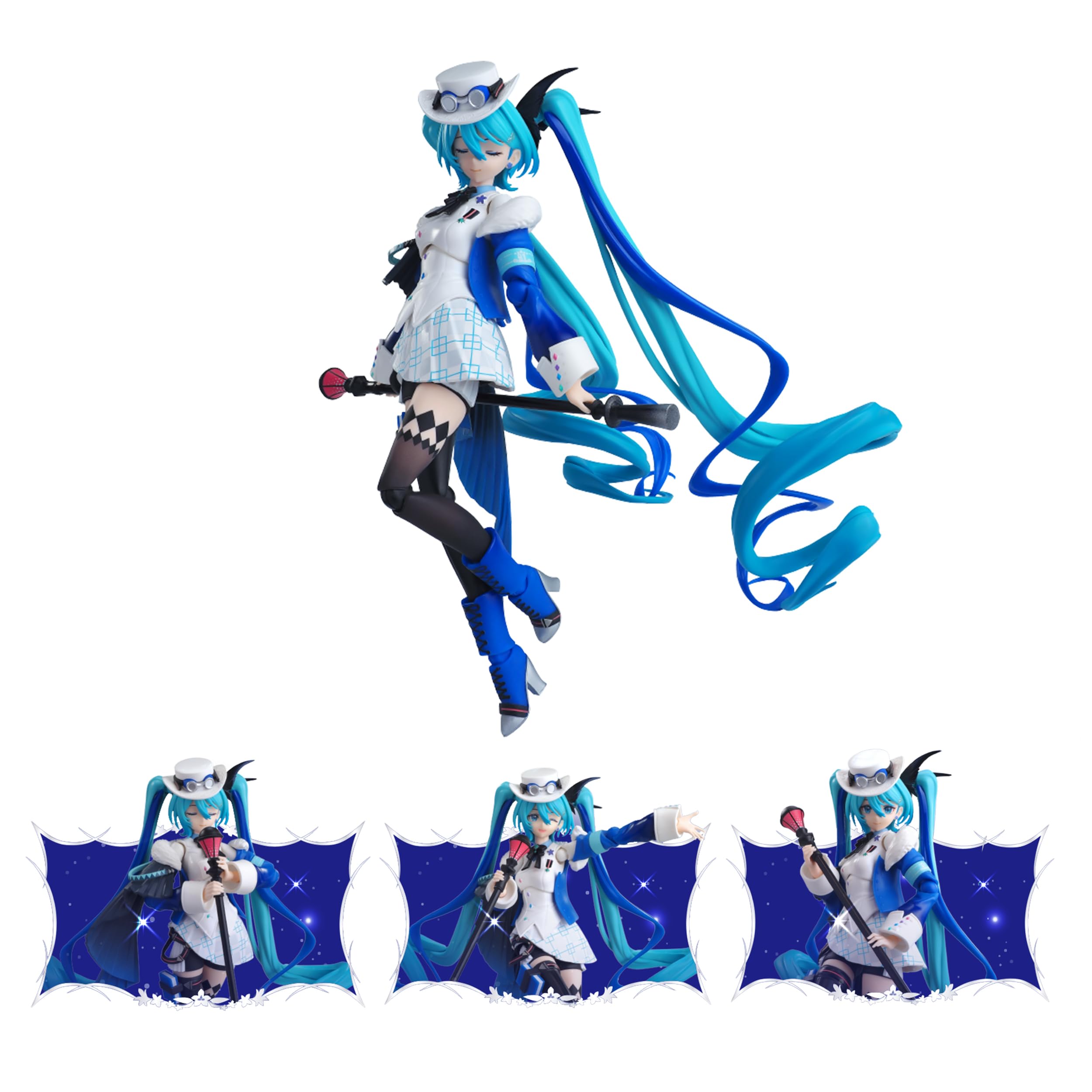 BLOKEES Hatsune Miku Fantastics Series 'Miku with You 2025' Figura da collezione ufficiale Vocaloid Anime Model Kit giocattolo, figura dettagliata per fan e collezionisti