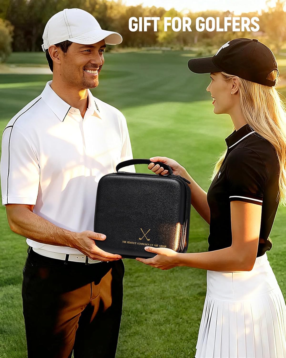 Coralogo Golf Gift for Men and Women - Golfing Accessories Kit Golf Gift Set for Birthday Valentines Day with Handy Case, Balls, Tees, Divot Tool, Score Counter, Club Cleaner, Towel, Card for Golfer - Image 5