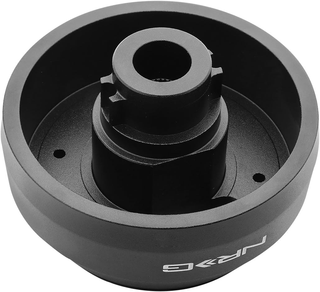 Auto Dynasty Replacement for Subaru Impreza/WRX/STI/Replacement forester Powder-Coated NRG Steering Wheel 6-Hole Hub Adapter Kit + Set of Resistors