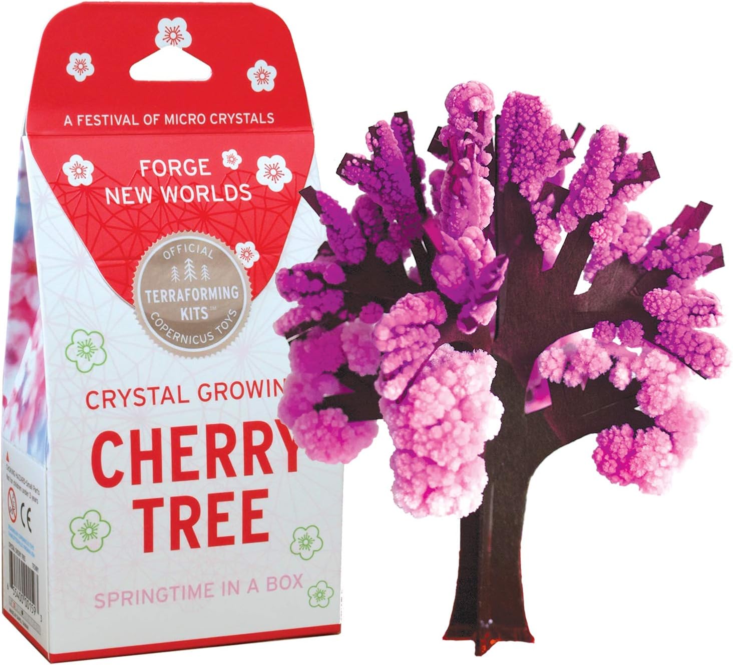 COPERNICUS TOYS Crystal Growing Cherry Tree | Official Terraformer kit | Grows in Hours | Facts and Instructions Included