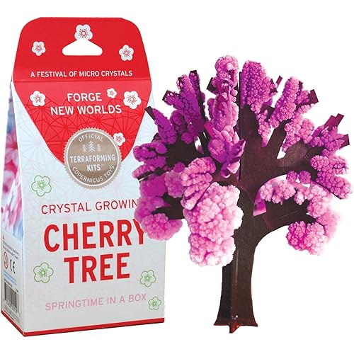 Crystal Growing Cherry Tree | Official Terraformer kit | Grows in Hours | Facts and Instructions Included