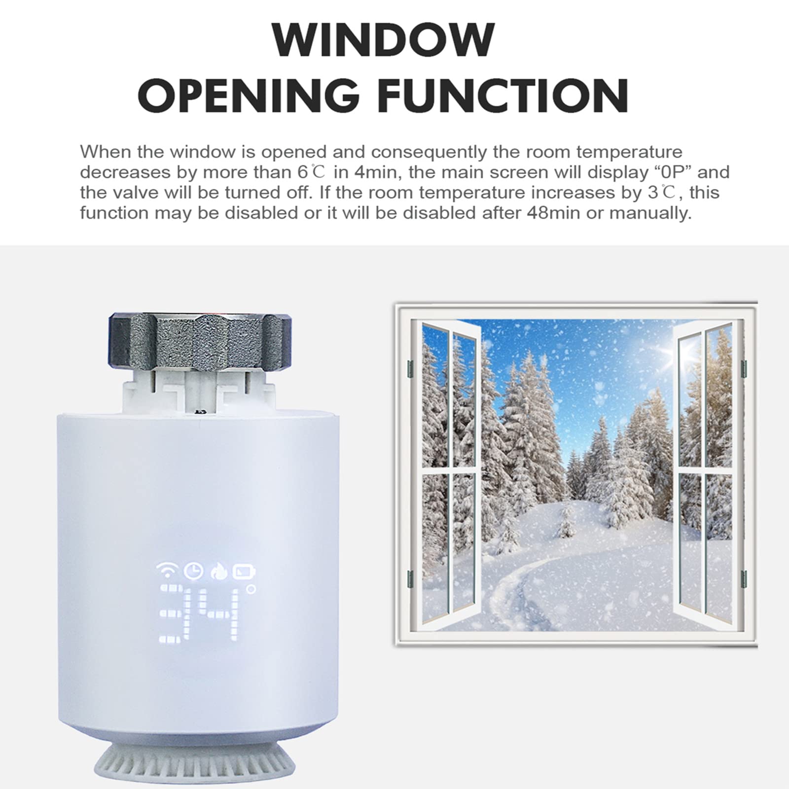 Zigbee Thermostat pour radiateur thermostatique programmable intelligent fonctionne avec Alexa Googlehome
