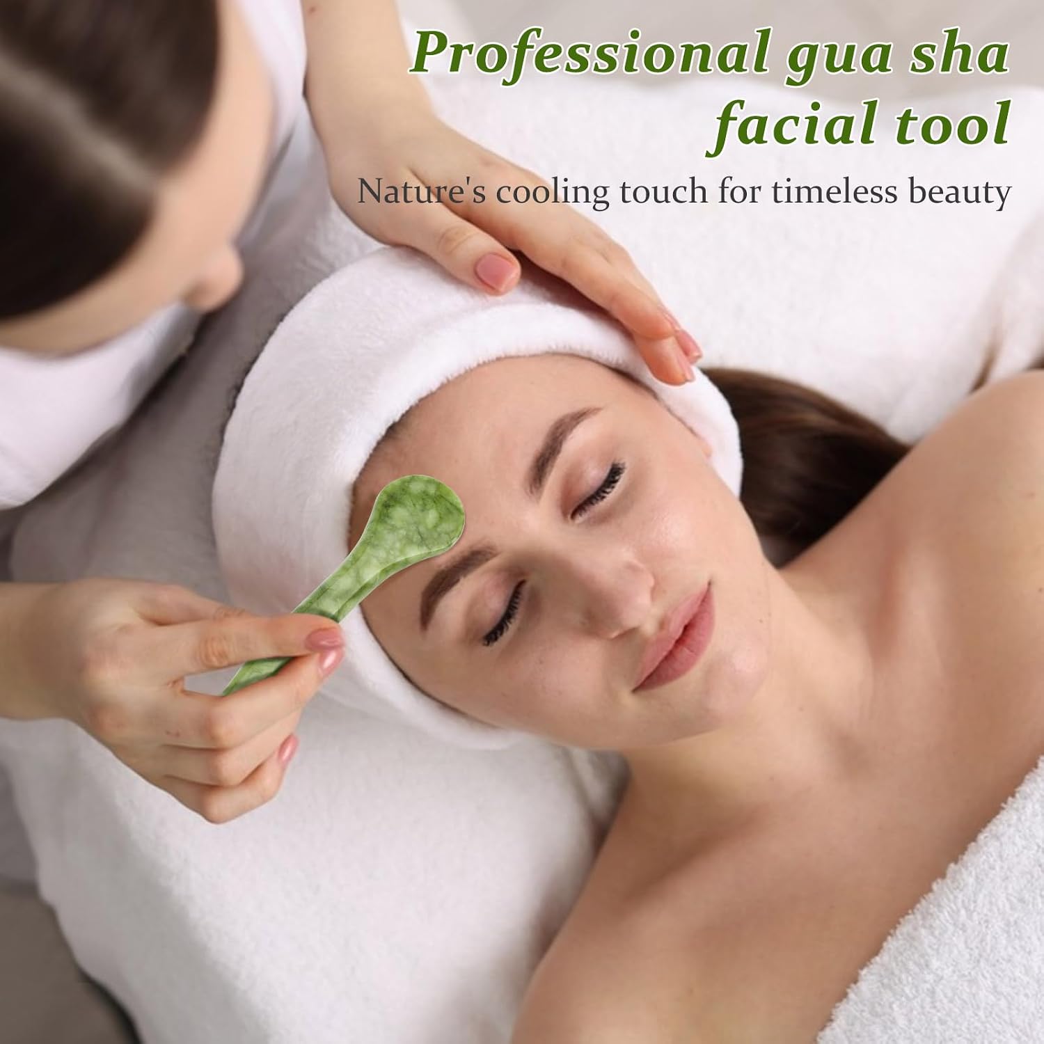 ideayard Acupressure Pen, Jade Gua Sha Scraping Massage Tools, Acupuncture Pen for Point Treatment Therapy Pain Relief