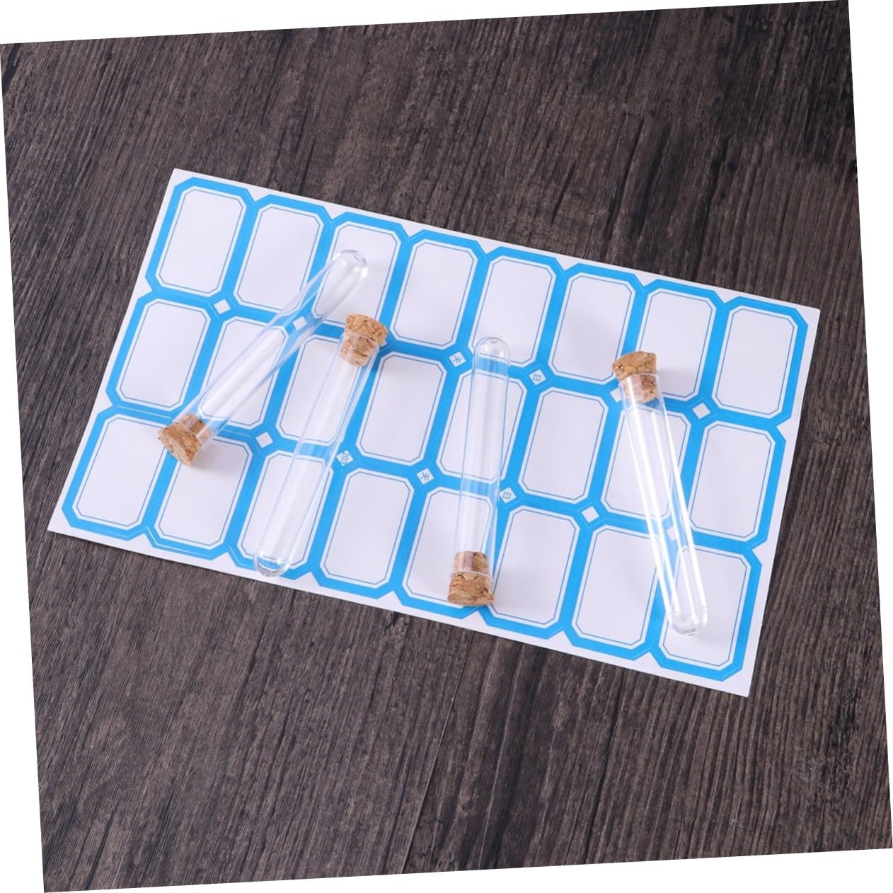 OSOLADY 200pcs Test Tube Candy Tubes Seal Cap Container Candy Containers Clear Container Small Tubes with Tubes with Caps Sample Storage Containers Clear Test Pin Containers Storage Tube