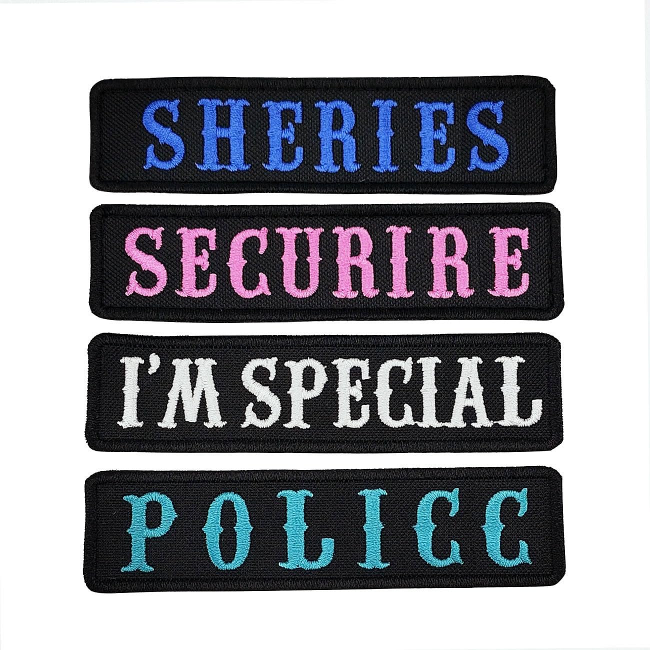 Embroidery Name Patches,2Pcs Custom Name Patch,Personalized Motorcycle Biker Patches for Iron-On, Sew-On & Hook & Loop Backpacks, Uniforms, Hats,