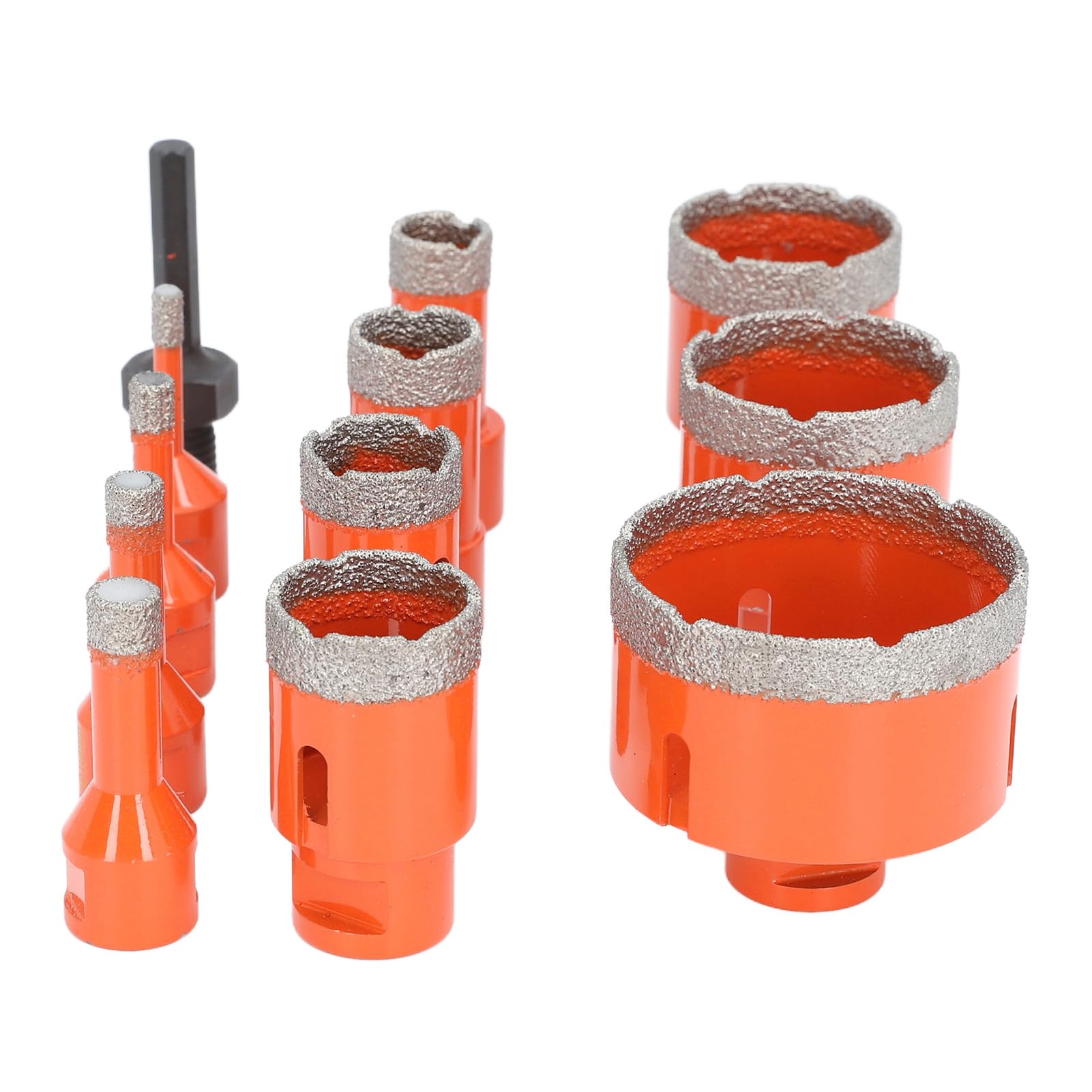 RiToEasysports Zestaw Otwornic do Płytek 11-częściowy Zestaw do Marmuru z Granitu Ceramicznego z Adapterem z Chwytem Sześciokątnym M14 Technologia Wosku Chłodzącego Bez Wysiłku Zapewniająca Płynne