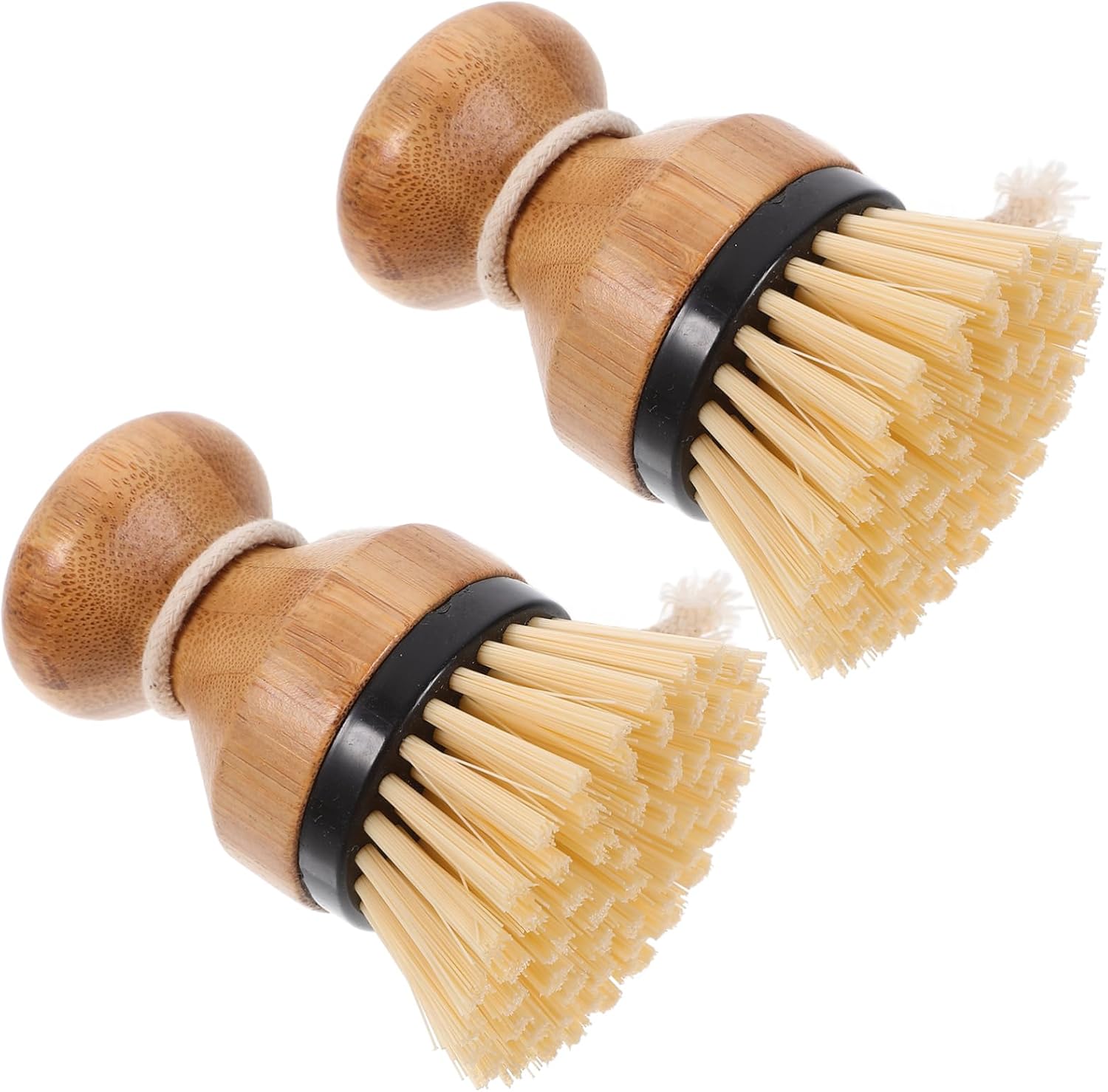 Alipis 2pcs Kitchen Dish Scrubber Brush with Ergonomic Handle for Cleaning Pots Pans and Cookware Pot Brush for Stubborn Stains in Home Restaurant and Hotel Use
