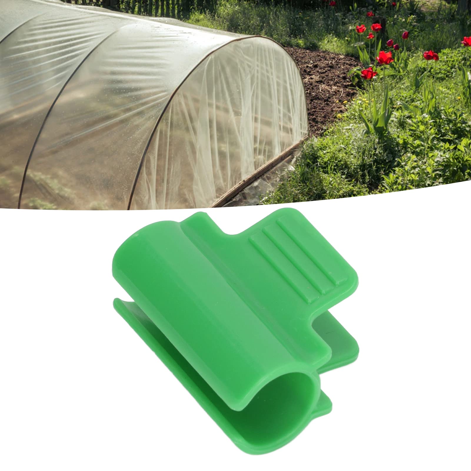 Klipsy do Szklarni 24 Sztuki 19mm Plastikowe Zaciski do Folii Tunelowej i Siatek Ochronnych Ogrodnicze Rolnicze do Mocowania Folii i Siatki