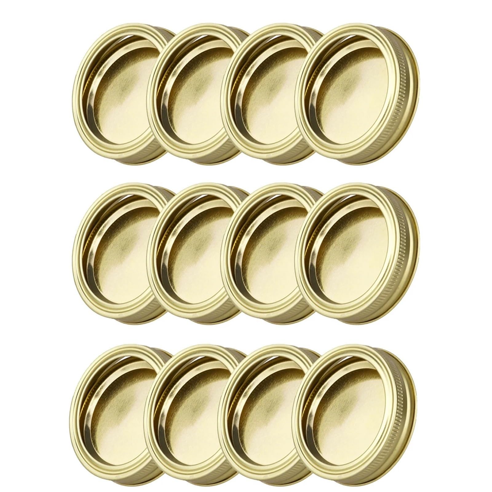 Lids For Mason Jars 24Pcs Anti Rust Leak Proof Glass Bottle Regular/Wide Mouth Canning Lids Mug Caps Split-Type Mason Jar Lids And Bands