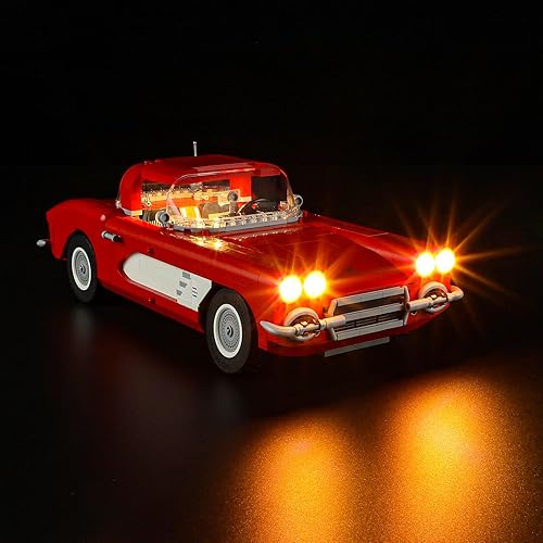 Miniatura 2 de YEABRICKS Luz LED para Lego-10321 Icons Corvette Modelo de bloques de construcción (juego de Lego no incluido)
