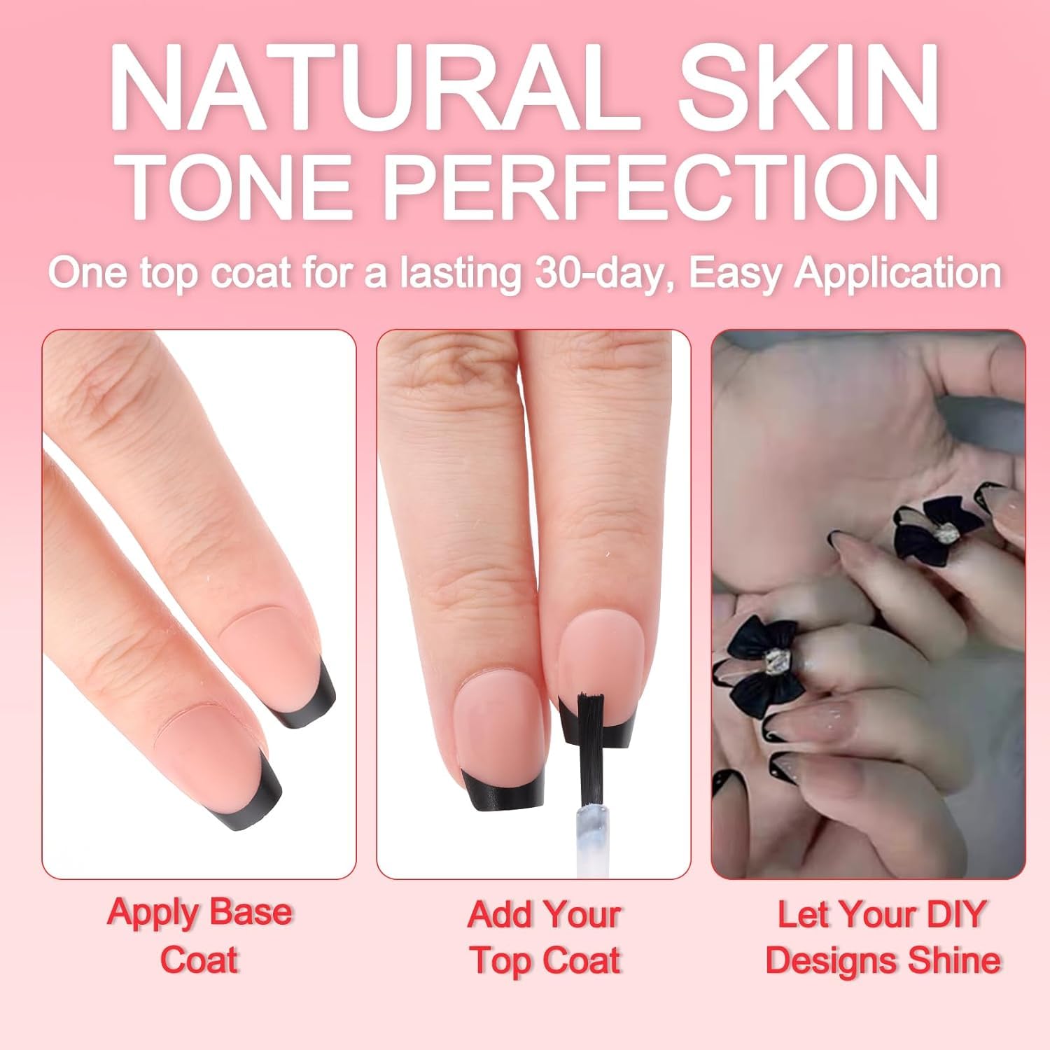 French Tips Gel x Nail Tips, 240 pezzi Unghie finte pre-applicate con primer e base coat, 15 misure Unghie finte in gel morbido for estensione unghie fai da te(Matte Black-Deep Bronze XS Coffin)