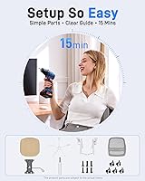 Vista 5 de Ergonomic Mesh Office Chair for Home Office, Flip-Up Arms, Breathable Mesh Back & Thick Seat Cushion, Swivel Rolling Computer Desk Chair – BIFMA