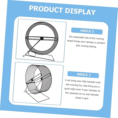 Miniatura 5 de Ruedas para correr de hámster, rueda de hámster, juguete de rueda de ejercicio para hámsters, jerbos, ratas, erizos Negro