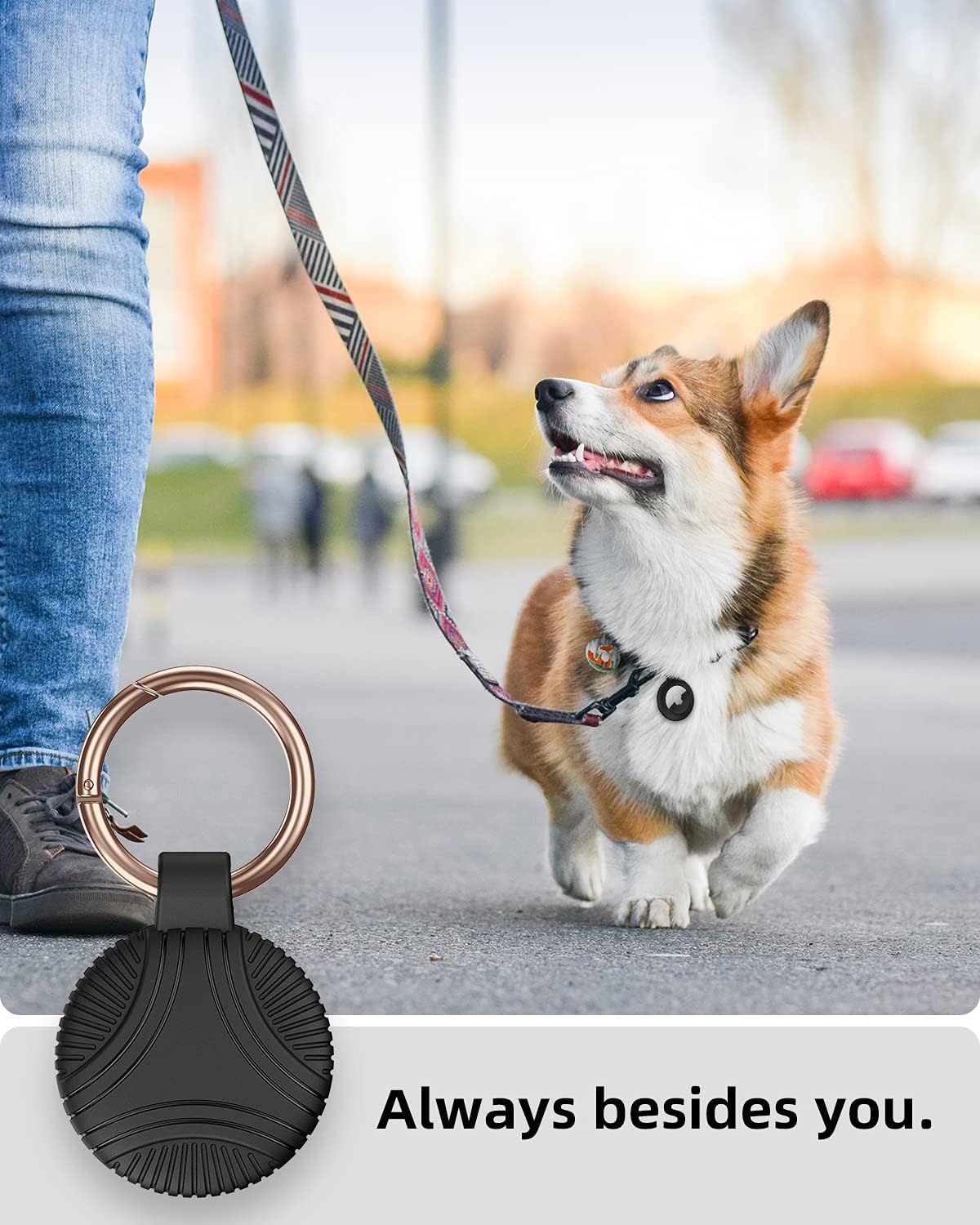 amanecer tpu protective case compatible with apple airtag 2021 with keychain easy to carry anti scratch shockproof soft silicone slim design pack o