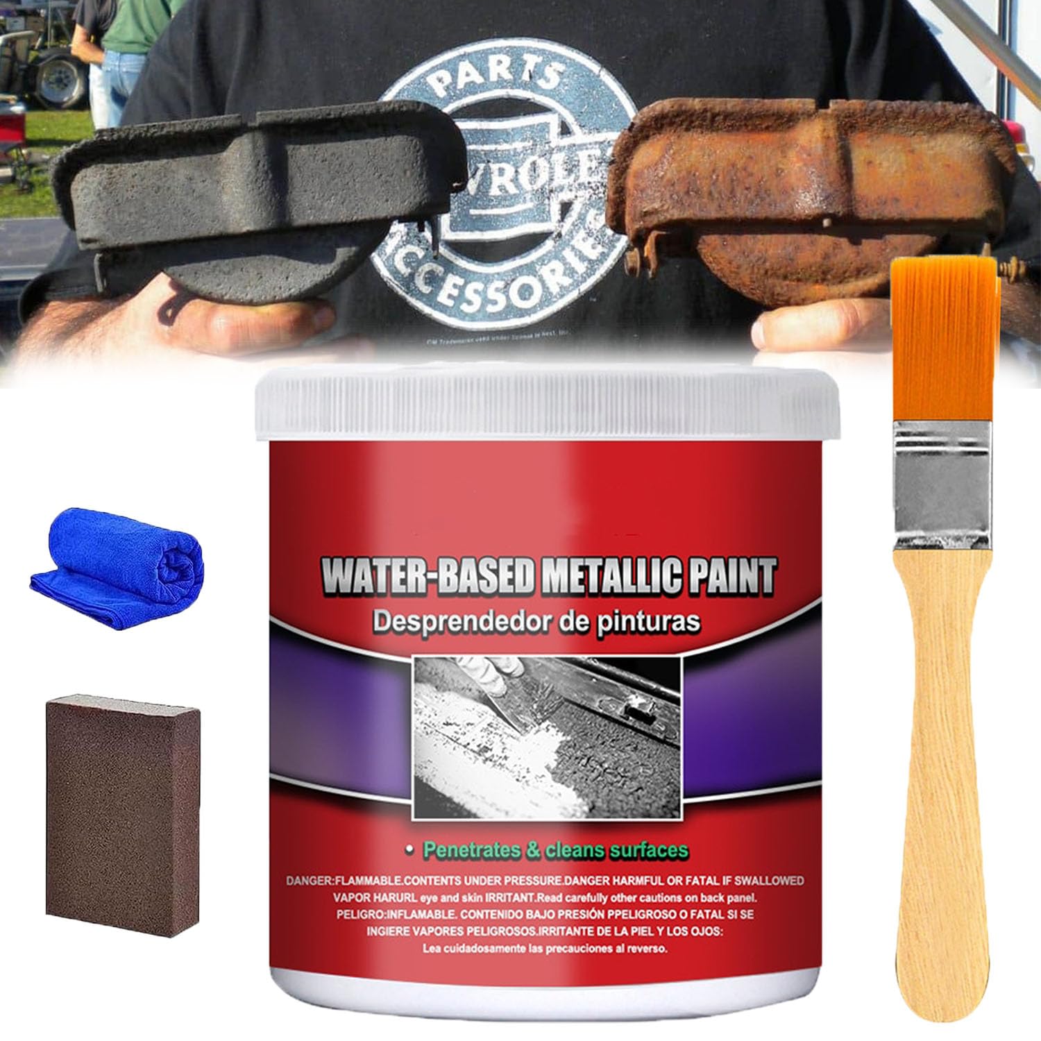 Eliminador De óxido Metálico Al Agua Pintura Metalizada, Anticorrosivo Para Metal, Anticorrosive Paint for Metal, Pintura Anticorrosiva Para Chasis De Carro, Pintura Anticorrosiva Para Metal (1)