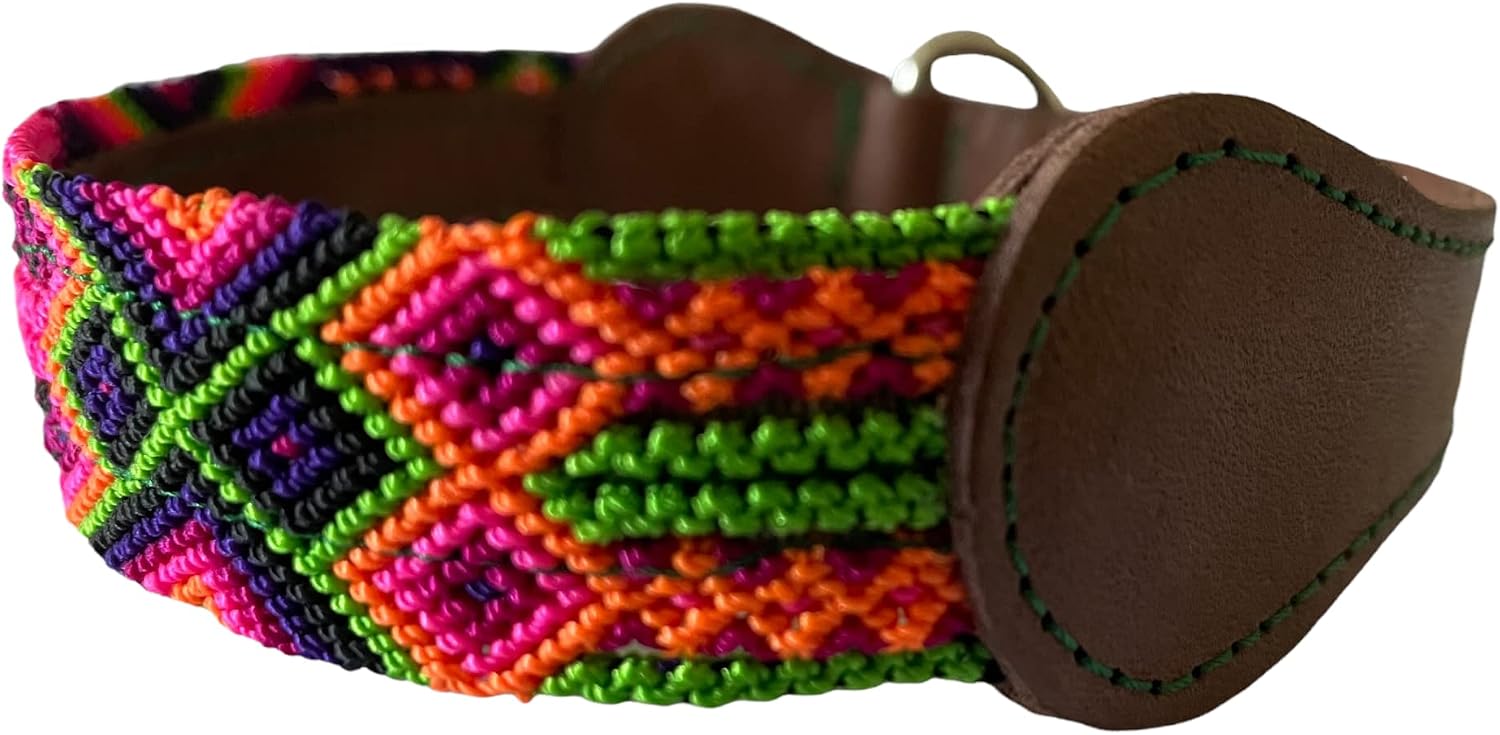 Handmade Leather Dog Collar for Small Pets - Size S / S01