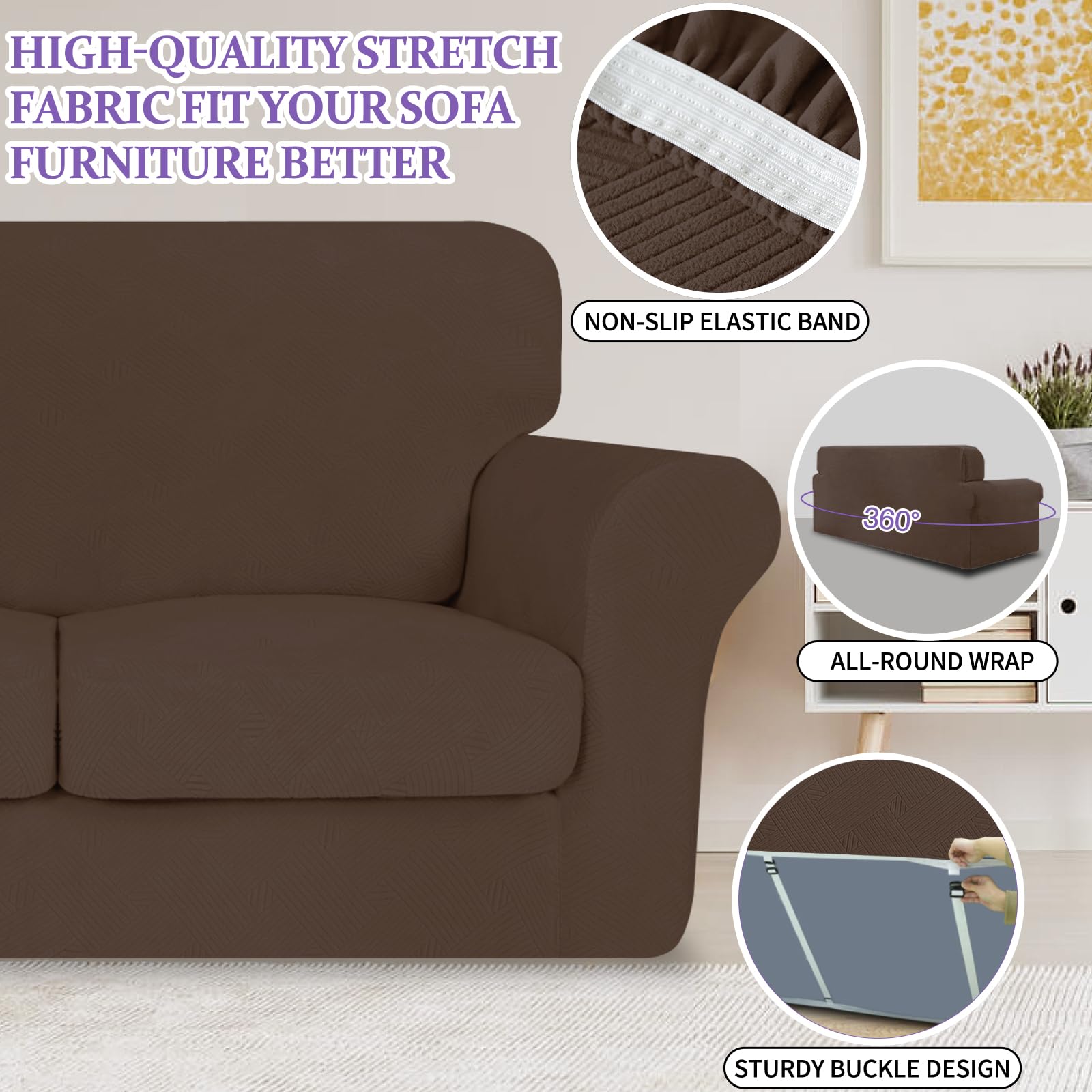 Amazon.com: ZNSAYOTX 2026 Striped Chair Cover 2-Piece (31