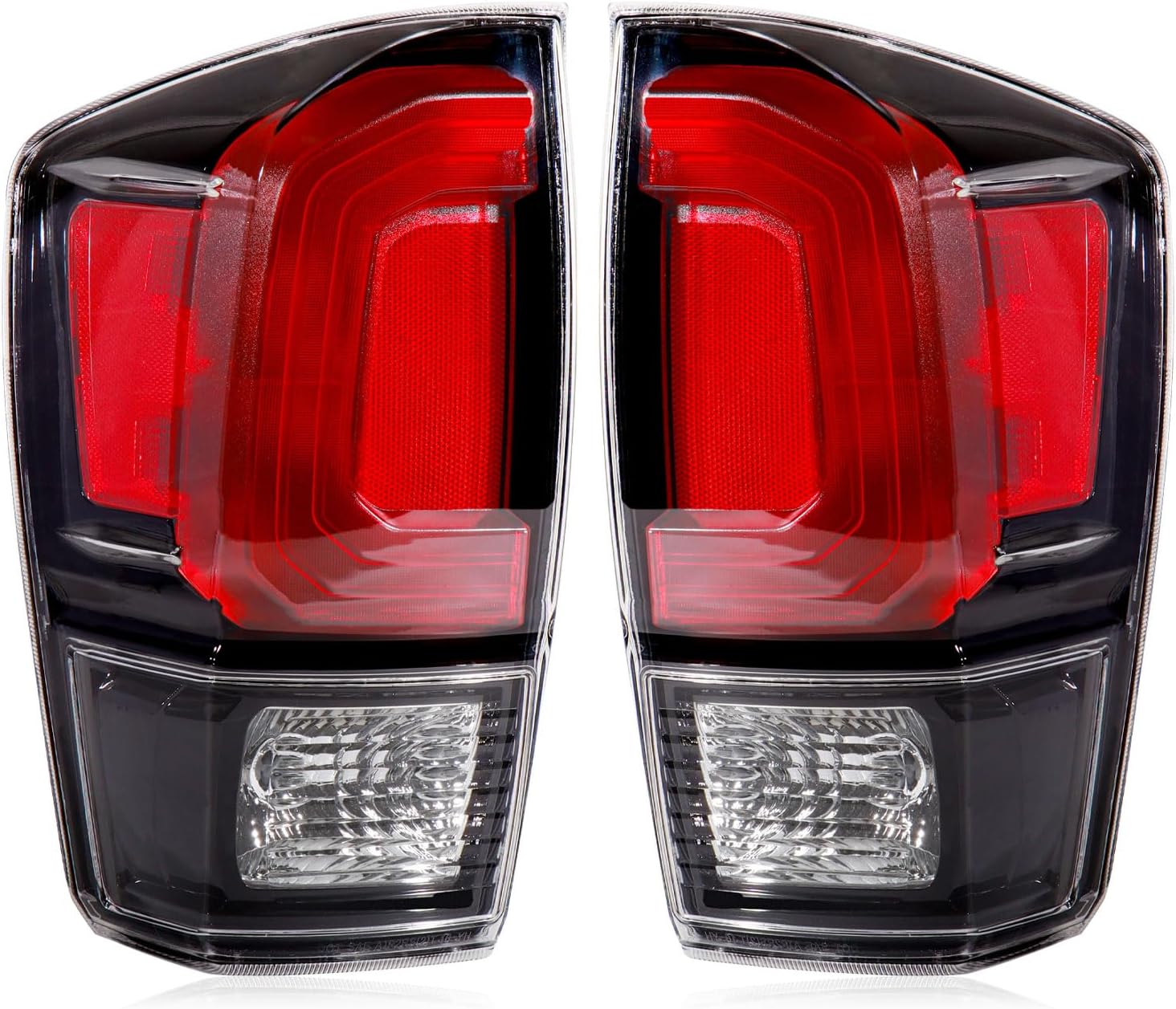 Tail Lights Assembly Compatible with 2016-2023 Tacoma Black, Rear Light Taillights Replacement # 8156004200 TO2800201 8155004200 TO2801201