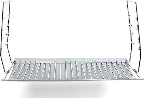 Vista 16 de LS'BABQ Cenicero de acero aluminizado de 27 pulgadas con 2 colgadores de rejilla de fuego, repuesto para parrilla Chargriller Charcoal 1224, 1324