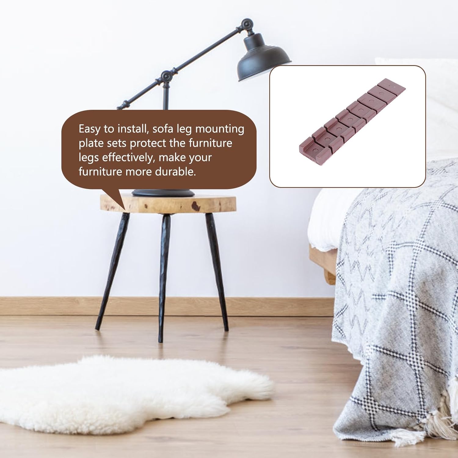 30pcs Abs Furniture Leveling Shims for Toilet and Window, Coffee Color Adjustable Construction Shims for Stabilizing and Leveling Uneven Floors