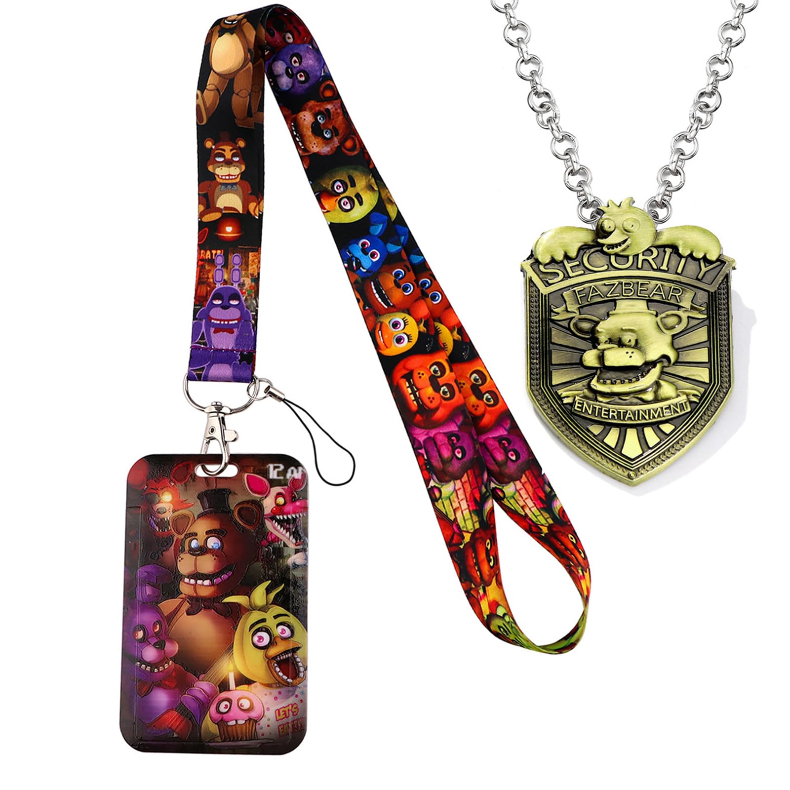 Amazon | Five Nights Freddy's ネックレス バッジ & FNAFランヤード