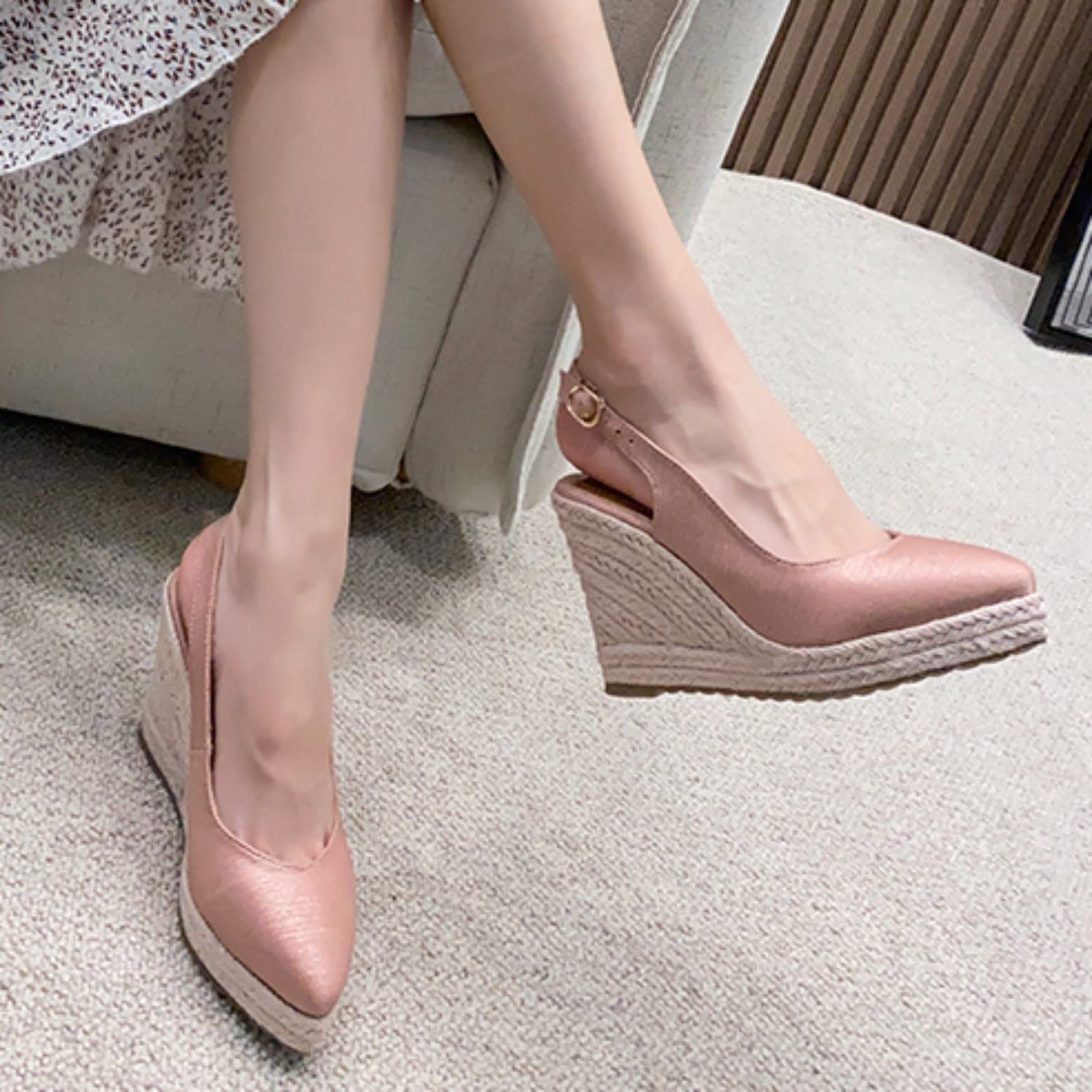 Sandalias Cuña Baja Mujer Chanclas Plataforma Mallas de mujer de lana cepillada térmica cintura alta mallas negras delgadas con transparente para Chanclas Plataforma Sandalias Cuña