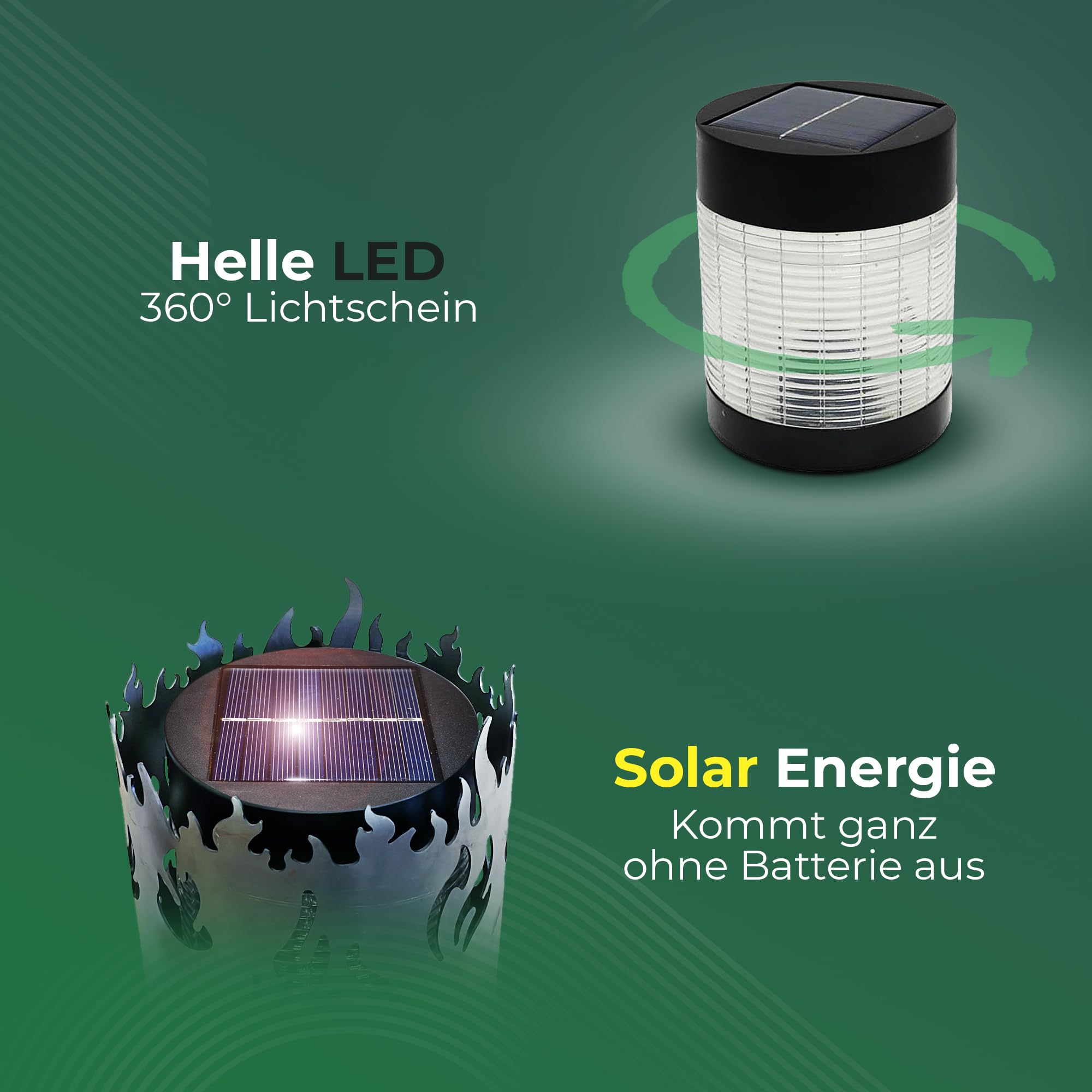 Novaliv Pochodnia ogrodowa, jeleń, misa paleniskowa, metal z trzonkiem, lampa solarna LED