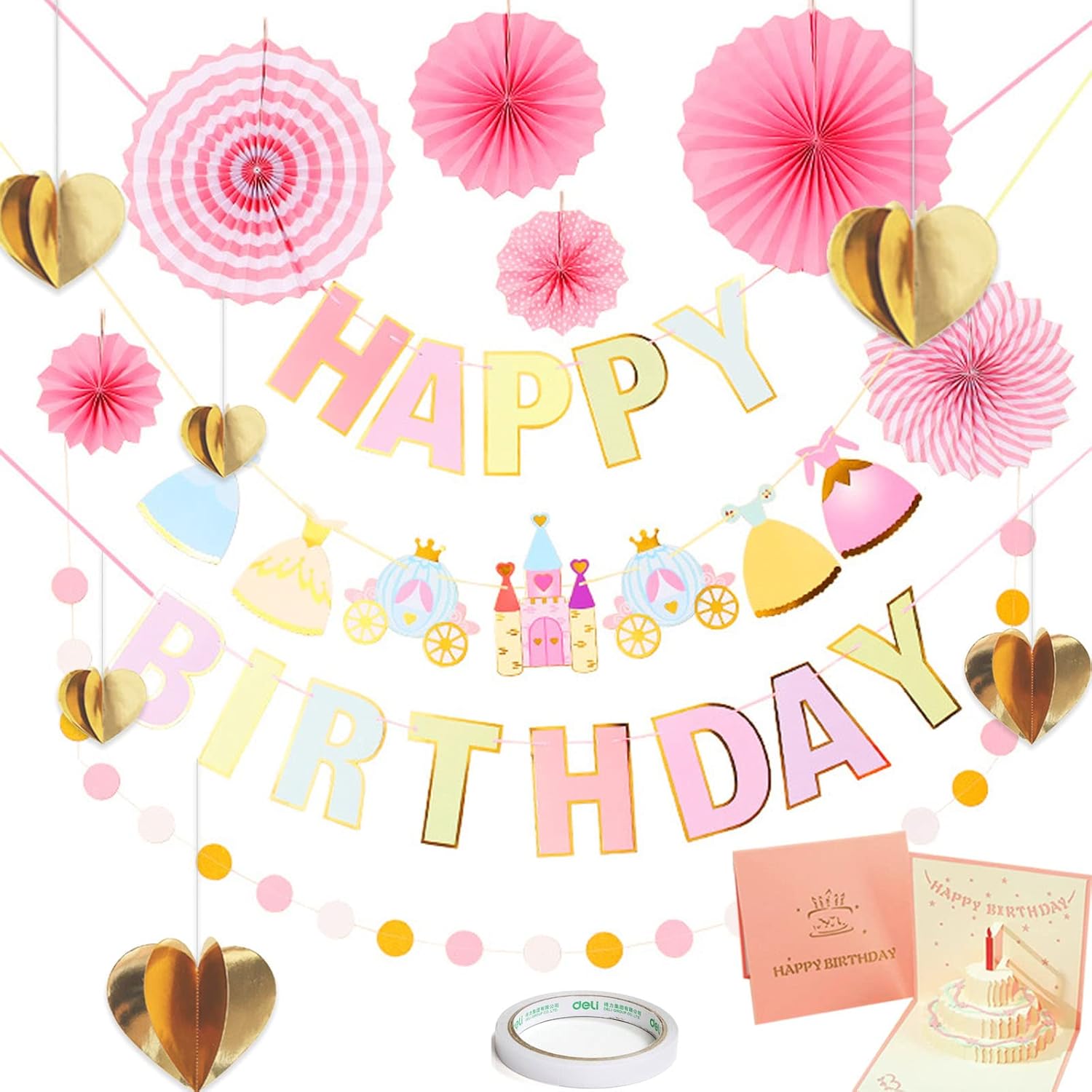 誕生日 飾り付け セット かざりつけセット お誕生日 バルーン パーティー ガーランド オシャレ ウォール ペーパー フラワー パーティーグッズ 飾り ハッピーバースデー 装飾 ペーパーファン はっぴーばーすでー 風船 男の子 女の子 大人 1歳 2歳 部屋 かざりつけ Happy