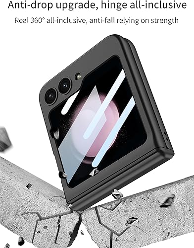 Miniatura 7 de SHIEID Funda para Samsung Z Flip 5, Galaxy Z Flip 5 con protección de bisagra, funda para Samsung Flip 5 con protector de pantalla compatible con