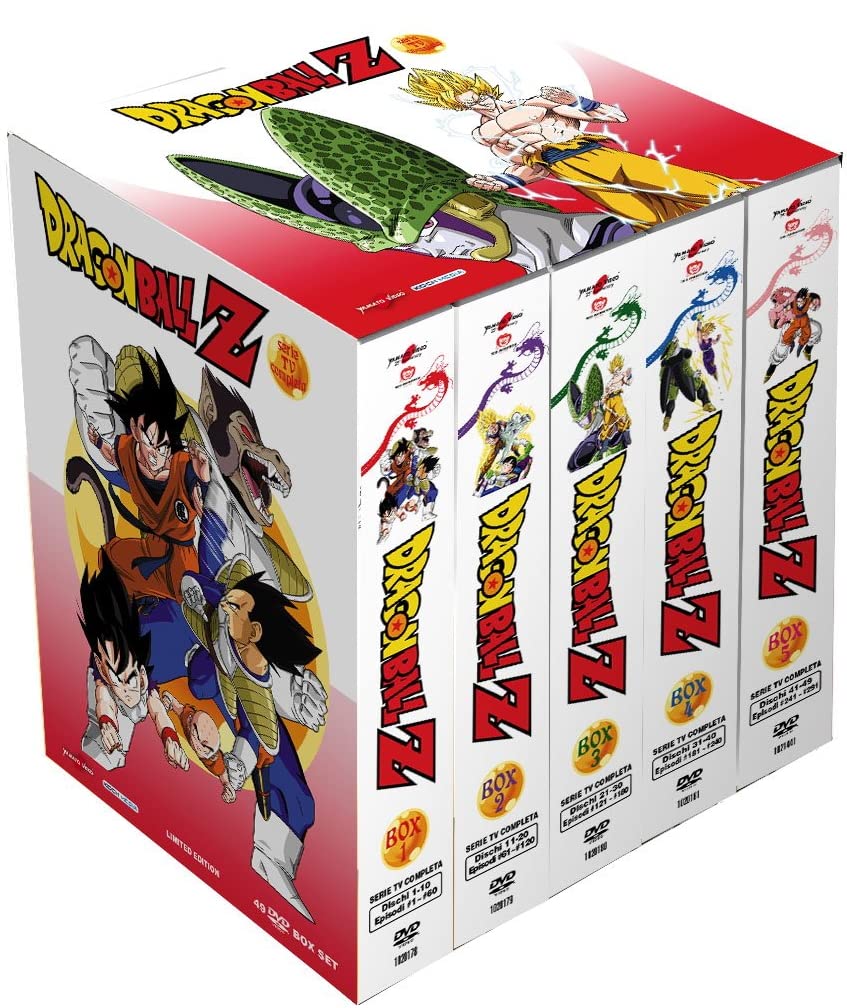 DRAGON BALL + Z + GT - Tutte le 3 Serie Complete (83 DVD in 4 BOX) Edizione Italiana