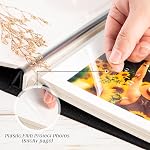 Lanpn Couples Self Adhesive Photo Album, Small Size Linen Photos Books DIY Stick Sticky Magnetic Pages holds 4x6 5x7 A5 Picture for Valentine Wedding Anniversary Newlywed (20 Sheets/40 Pages, Beige)